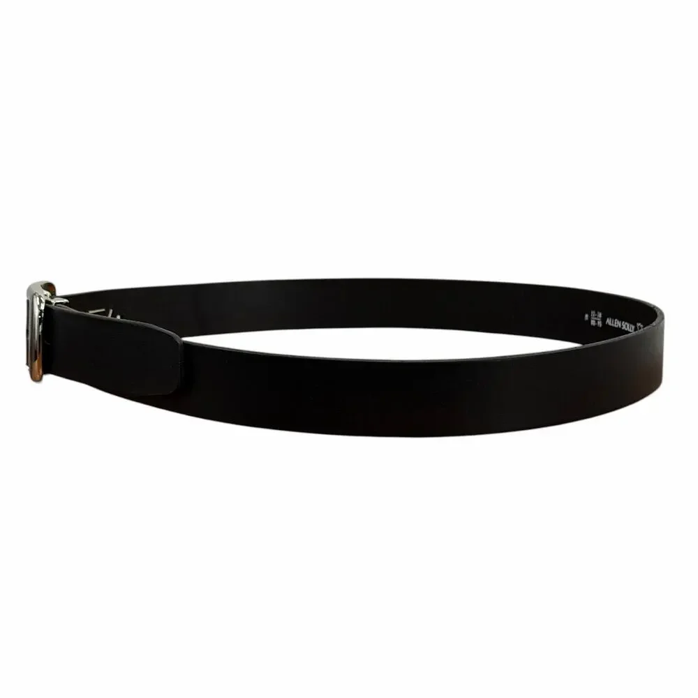 Allen Solly Dress Leather Belt Mens M Black Office Professional Classic Modern